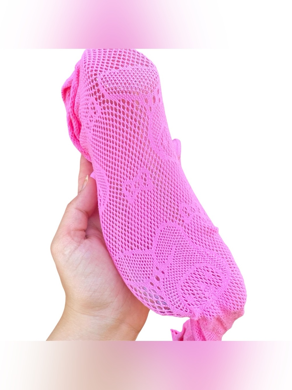 Hot Topic Sanrio My Melody Cute Kawaii Pink Mesh Fishnet Character Tights